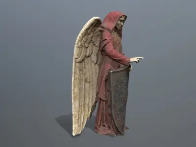 Woman Angel 1 Low-poly 3D model