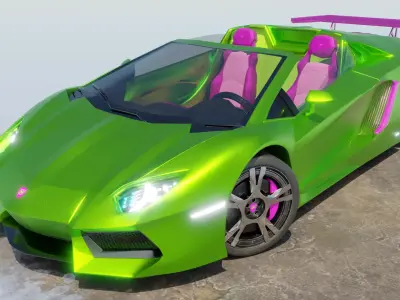 Green Concept Car 3D model
