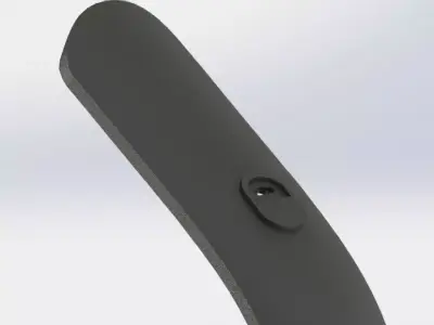 Sporty fender Pro2 S1 and essential with rear suspension 3D print model