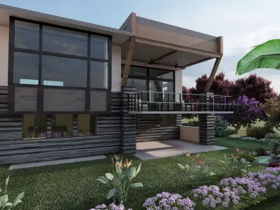 Beatiful nature house 3D model