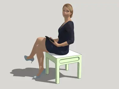 Bank made in SketchUp 3D model