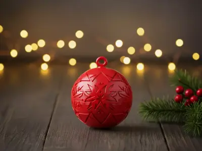 Geometric Christmas Ornament 3D print model