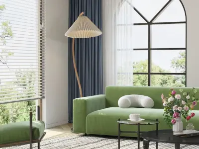 Modern residential indoor 3 d model 3D model