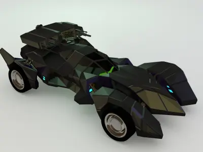 BATMOBILE Armored Ver2 Low-poly 3D model