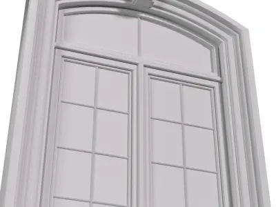 Arc Classical frame Window 3D model