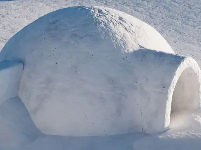Igloo Low-poly 3D model