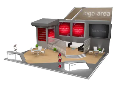 Booth Exhibition Stand a91 3D model