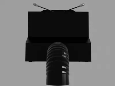 1980 Vintage Wood Heating Stove 3D model