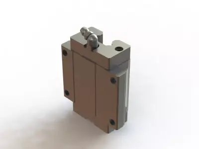 Carro Guia Linear OBR MSA20E Linear Guide Car 3D model