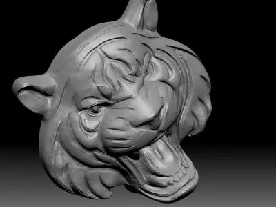lion pendant 3D print model 3D print model purchase