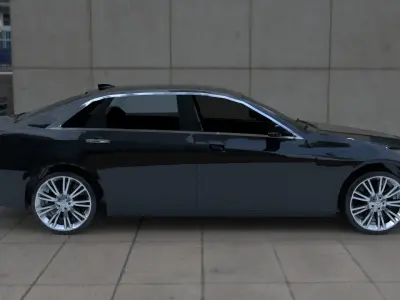 Cadillac CT6 Low-poly 3D model