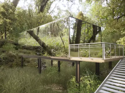 Mirror House - Design in Rivet - Render in Twinmotion 3D model