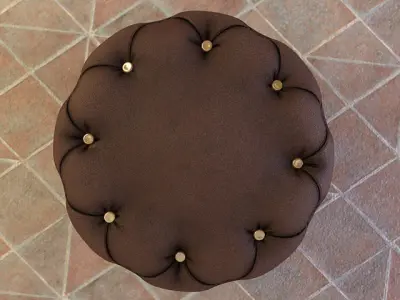 Royal Chesterfield Ottoman Free 3D model