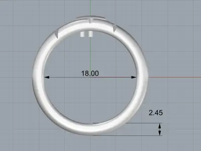 Ring Louis Vuitton 3D print model