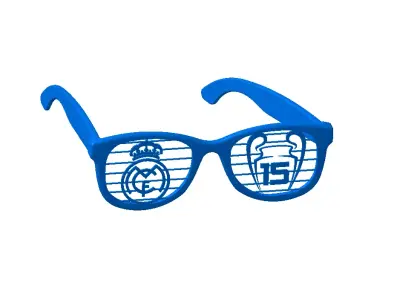 REAL MADRID 15 CHAMPIONS FAN SUNGLASSES 3D print model
