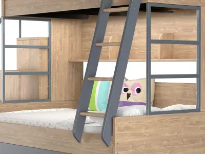 Bunk Bed 3D model