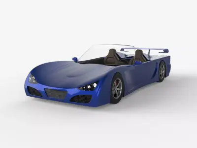 Cabriolet Car 3D model