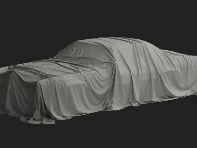 Retro Car Cover 03 3D model