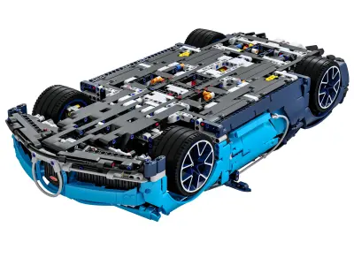 Designer LEGO TECHNIC Bugatti Chiron 3599 parts 3D model