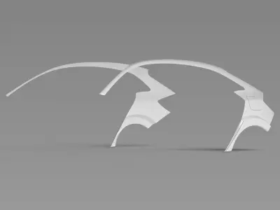 CIVIC TYPE R FK8 Rear Quarters Exterior Model - 3D Laser-Scanned 3D model