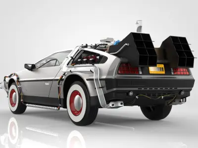 Delorean Time Machine Episode 3 Wild West 3D model
