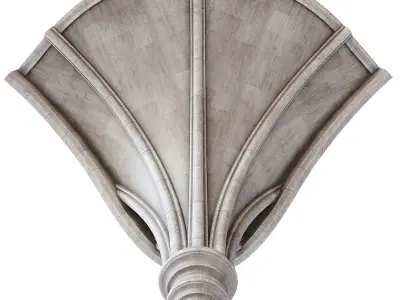 Throme Room Pillar Ceiling Corner 3D model