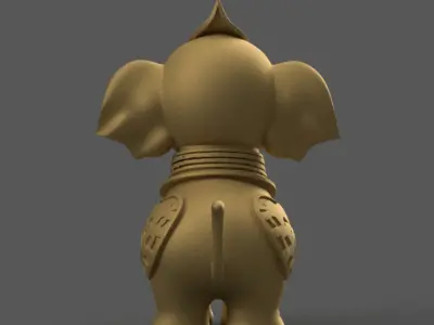 Cute Elephant 3D Model STL for Desk Decor and Gifts 3D print model