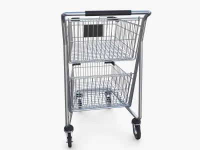 Shopping cart v9 3D model