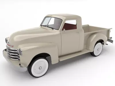 Chevy pick-up style 50s 3D model