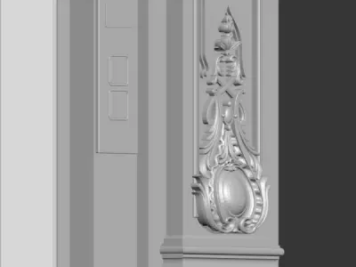 elevator wall 3D model