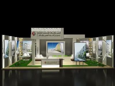 Booth Exhibition Stand a137 3D model