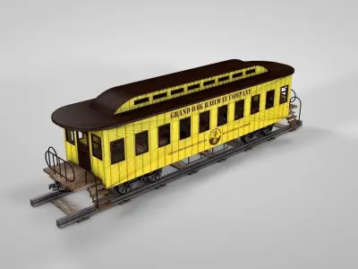 Western Passenger Wagon 3D model