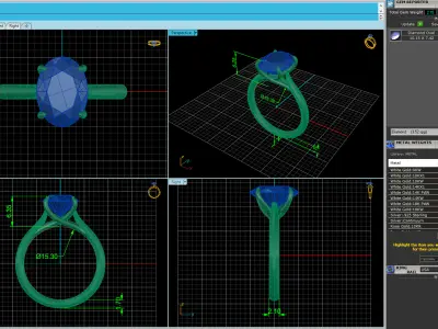 Wedding Ring Variation V5 3D print model