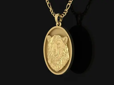 Polar Bear Pendant 3D print model