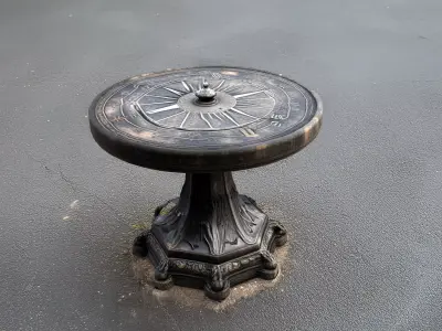 Ancient Sundial with Ornate Engravings   3D model