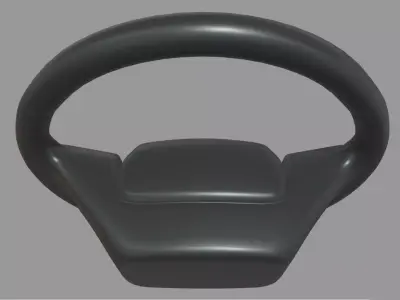 Steering Wheel Car 07 Low-poly 3D model