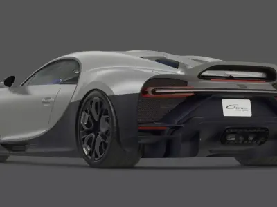 2022 Bugatti Chiron Profilee 3D Model W16 Ultimate  Hypercar  3D model