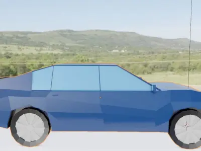  Low poly Race car 3D model