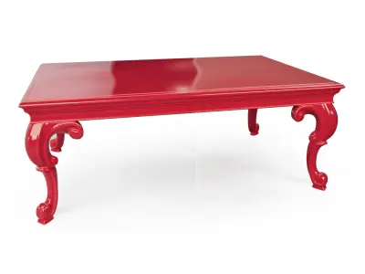 Calamandrei Chianini Coffee Table in Luxury paint finish 3D model