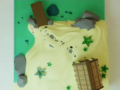 luxury ilend PBR low-poly game ready Low-poly 3D model 3D model