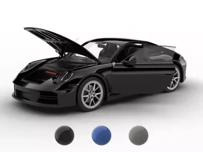 Porsche 911 Carrera 4S HQ 2025 3d model 3D model