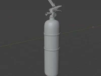 Race Car Fire Extinguisher 3D model