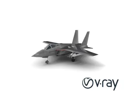 ShadowHawk Attack Jet Fighter model pack Low-poly 3D model
