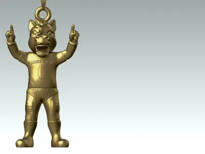 NCAA - Necklaces BOISE STATE BRONCOS - Hanging Figurine 3D print model