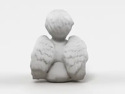 Angel Statuette 004 3D model
