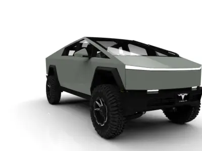 TESLA CYBERTRUCK  Low-poly 3D model