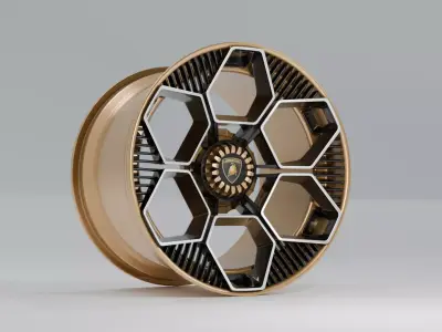 Lamborghini Vision Wheel Free low-poly 3D model