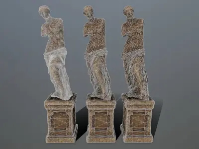 Venus de Milo Low-poly 3D model