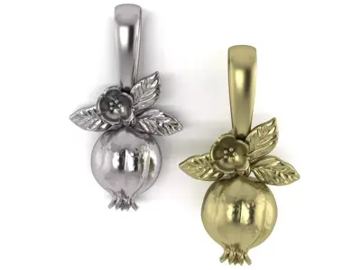 pomegranate pendant 3D print model 3D print model