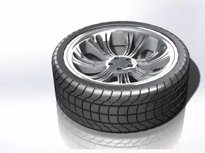 Alloy Wheel 1 3D model